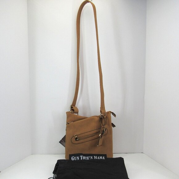 Bulldog Crossbody Concealed Carry Purse Bdp032 Dual Pouch Pocket and Dust Bag - Picture 1 of 12